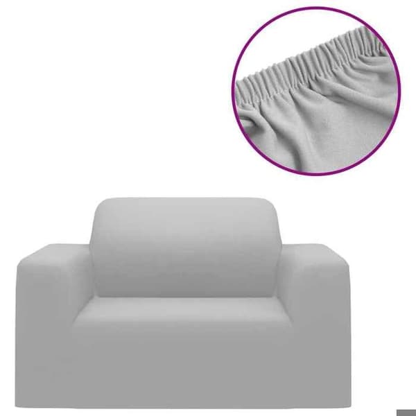Maison Exclusive - Harmaa polyesterijersey-sohvan päällinen