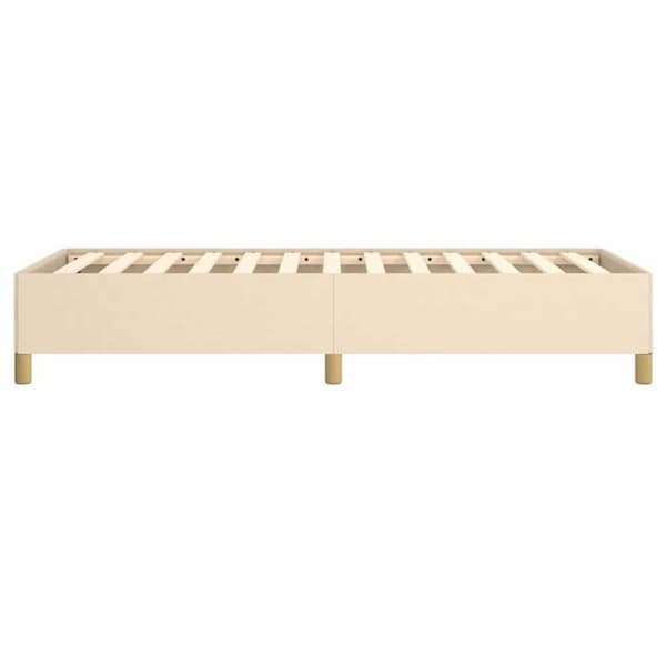 Maison Exclusive - Sengestel uden madras creme 100x200 cm stof