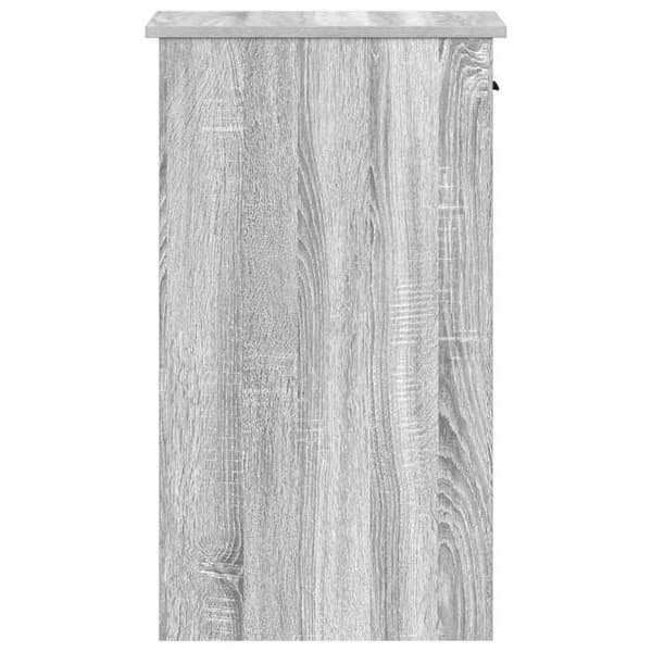 Computer tårnstøtte - EKSKLUSIV HUS - sonoma grå - 35x45x77 cm - 1 skuffe - Ingeniørtræ