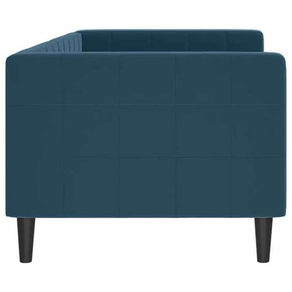 Maison Exclusive - Sängsoffa utan madrass blå 80x200 cm sammet