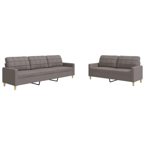 Maison Exclusive - 2 kpl taupe kangassohvasetti Mol