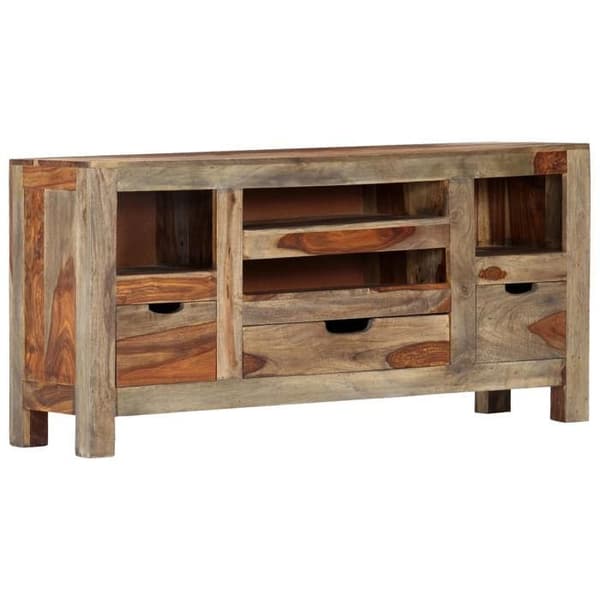 Maison Exclusive - Buffet Grå 100x30x50 cm Massivt træ grå