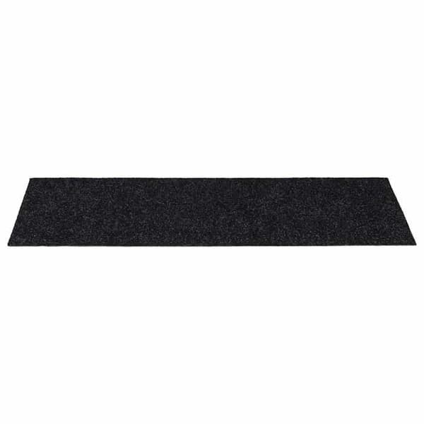 Maison Exclusive - Selvklæbende trappe tæpper 15 stk 60 x 25 cm Sort Rektangulær