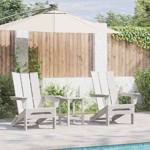 Maison Exclusive - Have stol 3 stk Hvid Polyethylen Vit