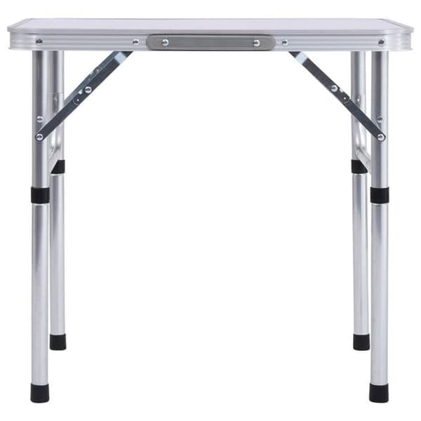 Maison Exclusive - Fällbord för camping Vit Aluminium 60x45 cm Vit