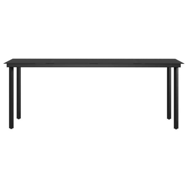 Maison Exclusive - Have spisebord sæt med puder 7 stk Beige/sort