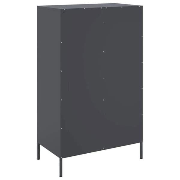 Maison Exclusive - Høj buffet antracit 68x39x113 cm stål antracit