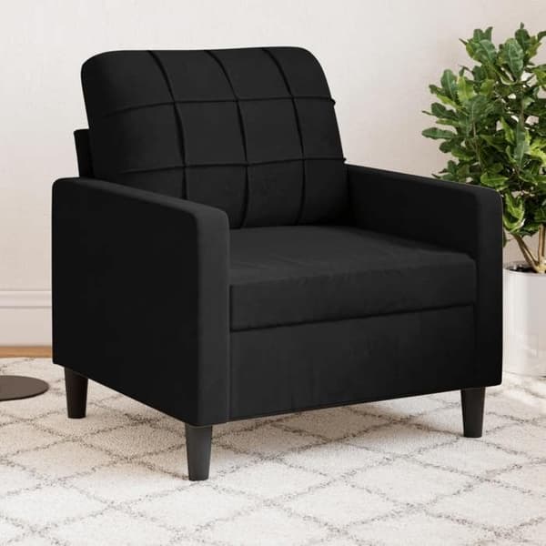 Maison Exclusive - Sort Stol 60 cm Velour
