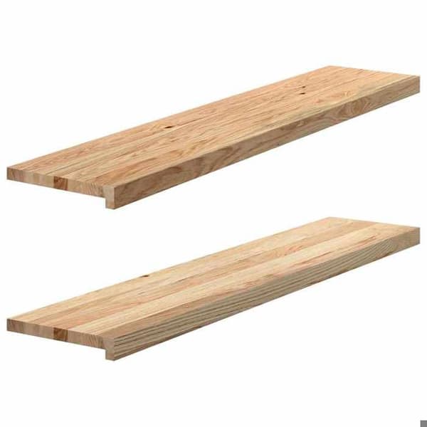Maison Exclusive - Trappsteg 2 st obehandlad massivt ek
