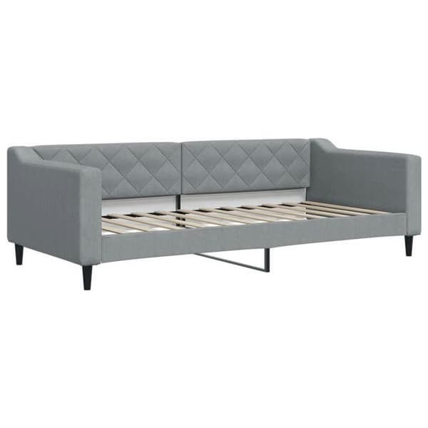 Maison Exclusive - Vaaleanharmaa 90x200 cm kangas ilman patjaa