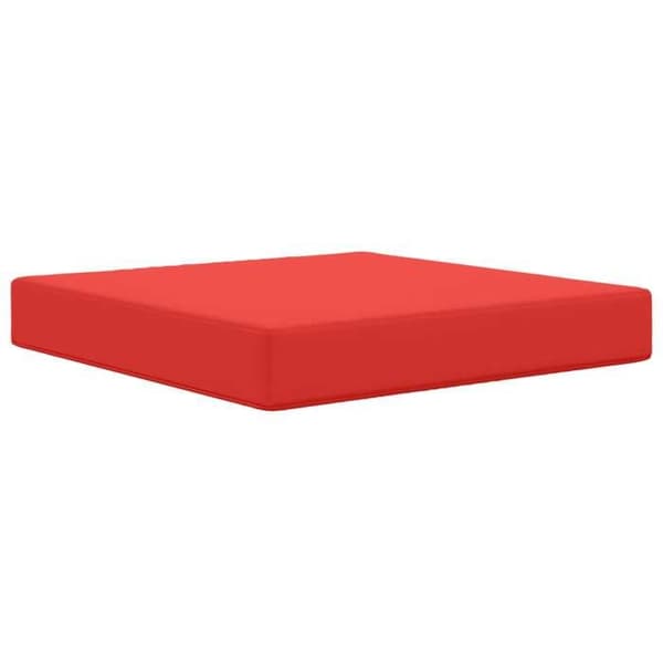 Utomhuskudde - EXKLUSIV HEM - 60 x 60 cm - Polyester - Röd - Dragkedja på överdrag Röd