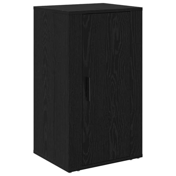 Maison Exclusive - Buffet Sort egetræ 40 x 33 x 70 cm Ingeniørtræ svart ek