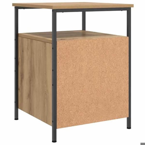 Maison Exclusive - Natbord i håndlavet egetræ 44x45x60 cm ingeniørtræ