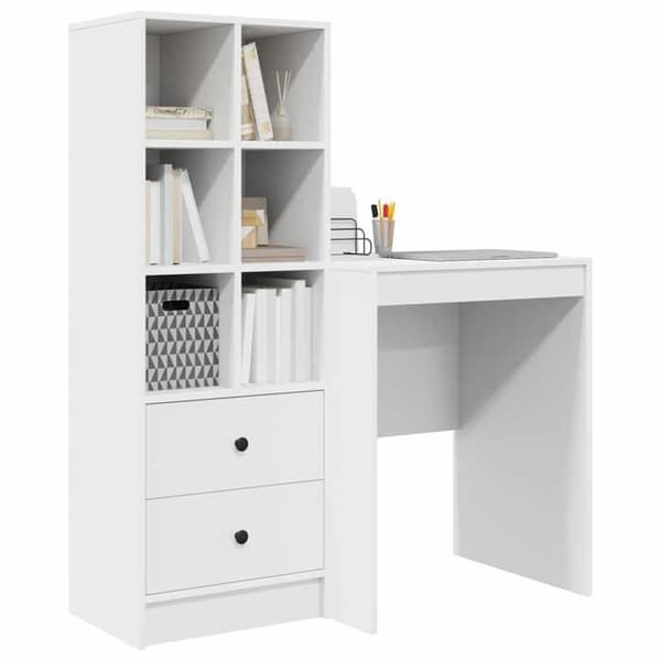 Maison Exclusive - Hvidt Kontor 145,5 x 40 x 127 cm 2 stk Vit
