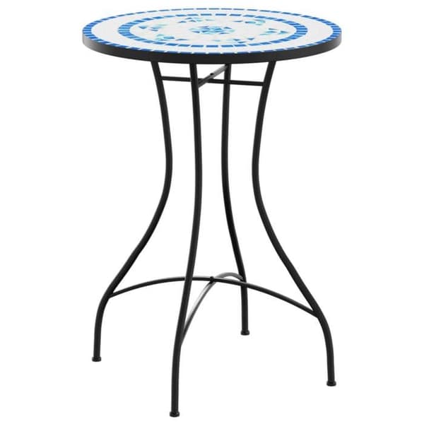 Maison Exclusive - Bistrobord mosaik blå Ø50x70 cm keramik Blå