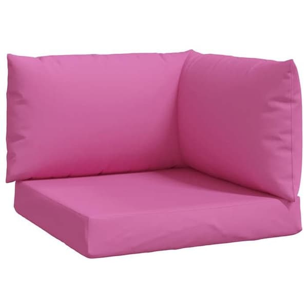 Maison Exclusive - Palettkuddar set om 3 rosa Oxford tyg