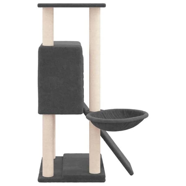 Maison Exclusive - Kattträd med sisal klösträ för mörkgrå 96 cm mörkgrå