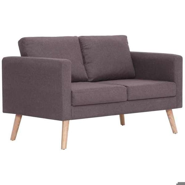 Soffgrupp 2 delar - Maison Exclusive - Taupe tyg - 2/3 platser - Robust träram Mol
