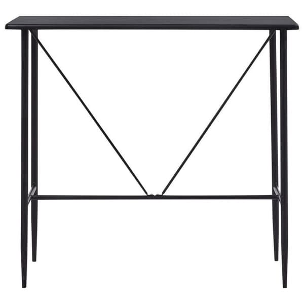 Barbord - Eksklusivt Hus - Sort - 120x60x110 cm - Top i MDF, ben i stål