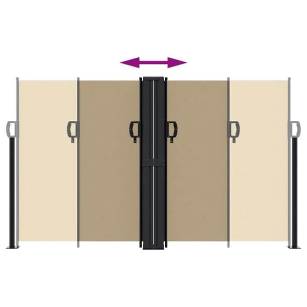 Maison Exclusive - Beige sidoventil 140x600 cm