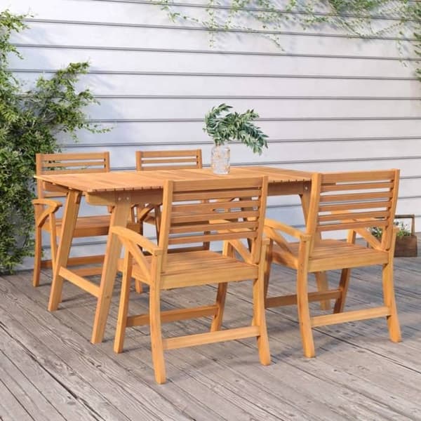 Maison Exclusive - Trädgårdsbord 150x90x75 cm i solid akaciaträ
