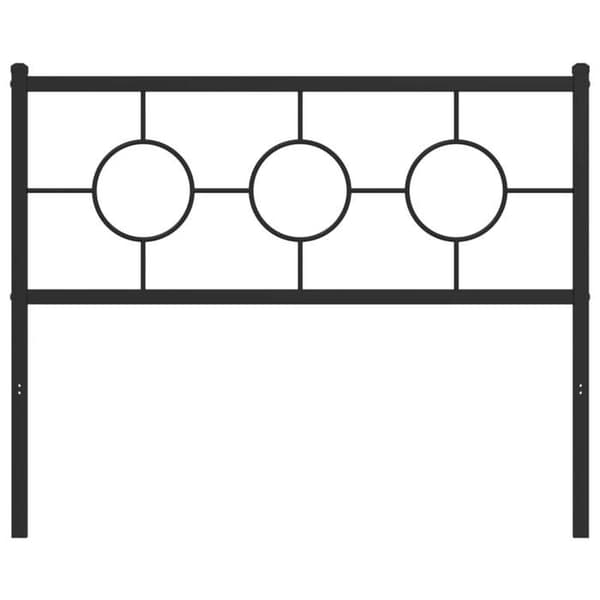 Maison Exclusive - Erstatnings hovedgærde i sort metal 107 cm