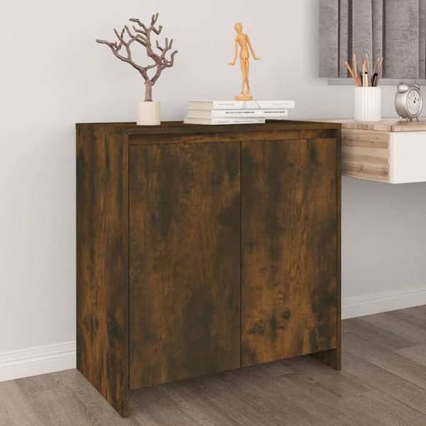 Maison Exclusive - Buffé Ek rökig 70x41x75 cm Ingenjörsträ