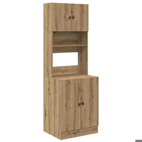 Maison Exclusive - Buffet i håndlavet egetræ 60 x 50 x 180 cm
