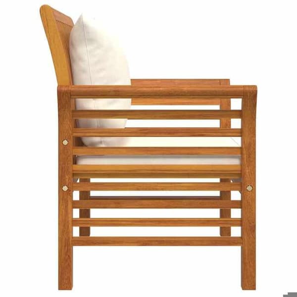 Maison Exclusive - Sofa stole og puder hvid creme sæt af 2 Akacietræ