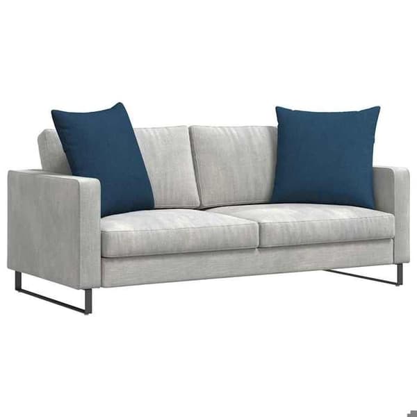 Kuddar - EXKLUSIV HEM - Set om 2 - Blått tyg - 80 x 80 cm - Avtagbar Blå