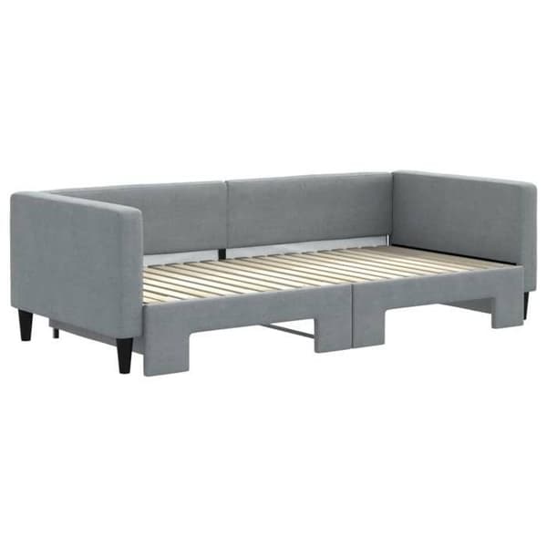 Sängsoffa - EXKLUSIVT HEM - Sängsoffa med utdragbar säng - 2 i 1 bäddsoffa - Ljusgrå - 100x190 cm ljusgrått