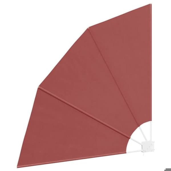 Maison Exclusive - Fällbart sidoställ för balkong Terrakotta 140x140 cm
