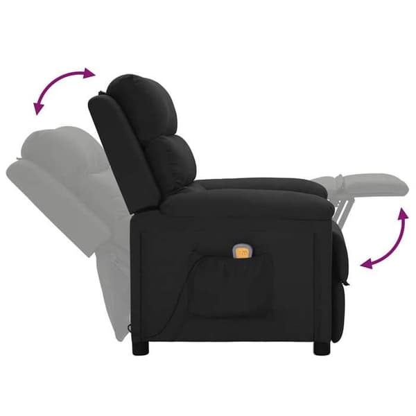 Maison Exclusive - Musta kangasmassagetuoli