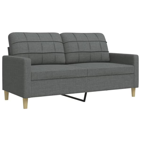 Maison Exclusive - Sæt af 2 sofaer med mørkegrå dekorative puder i stof