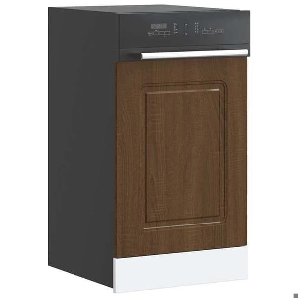 Maison Exclusive - Diskmaskinspanel Kalmar ek brun 45x1,5x57 cm Brun ek