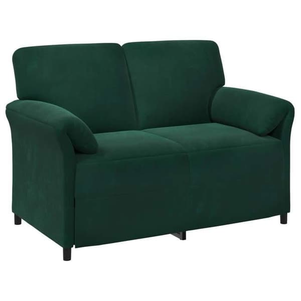 Maison Exclusive - Sofa 2 pladser Mørkegrøn Velour