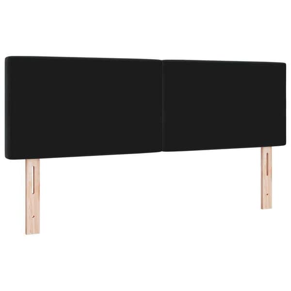 Maison Exclusive - Svart sänggavel 144 cm Sammet