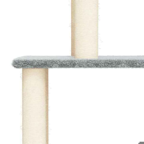 Maison Exclusive - Katte træ med sisal kløer i lys grå 183 cm ljusgrått