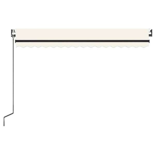 Maison Exclusive - Automatisk markis med vindsensor och LED 450x300 cm Kräm Grädde