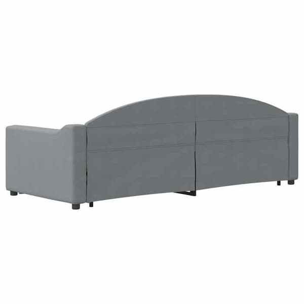 Päivävuode - EXCLUSIVE KOTI - 100x190 cm - Alivuode - 2 laatikkoa - Harmaa kangas