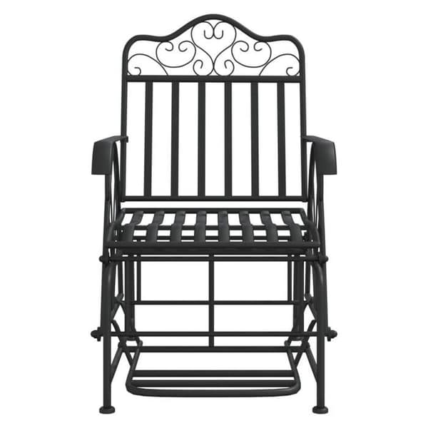 Maison Exclusive - Liukuva penkki 61 cm Musta Teräs