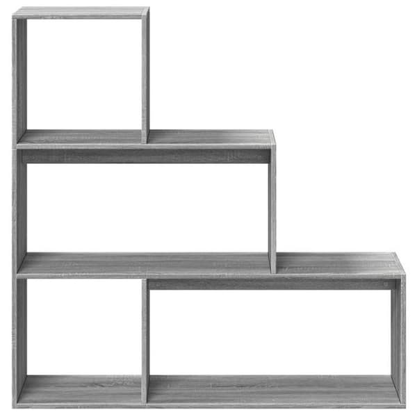 Maison Exclusive - Rumseparator reol 3 niveauer sonoma grå 123x29x123 cm