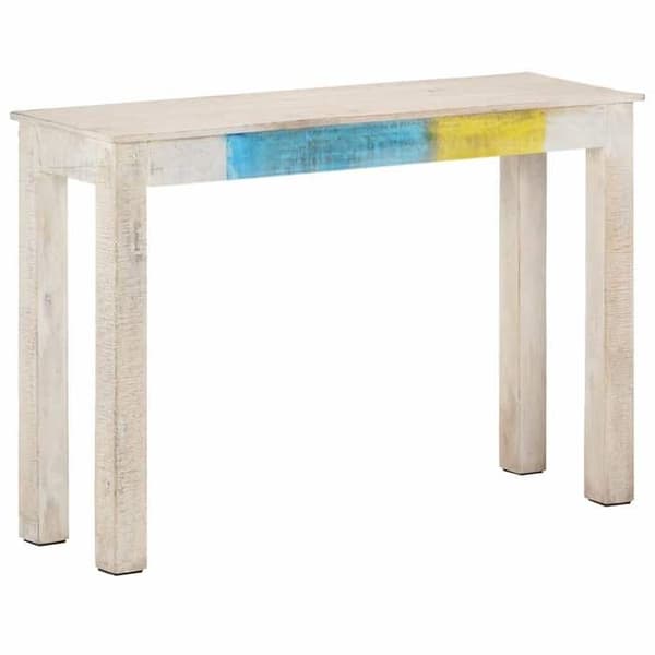 Maison Exclusive - Konsolbord Hvid 115x35x77 cm Rå mango træ