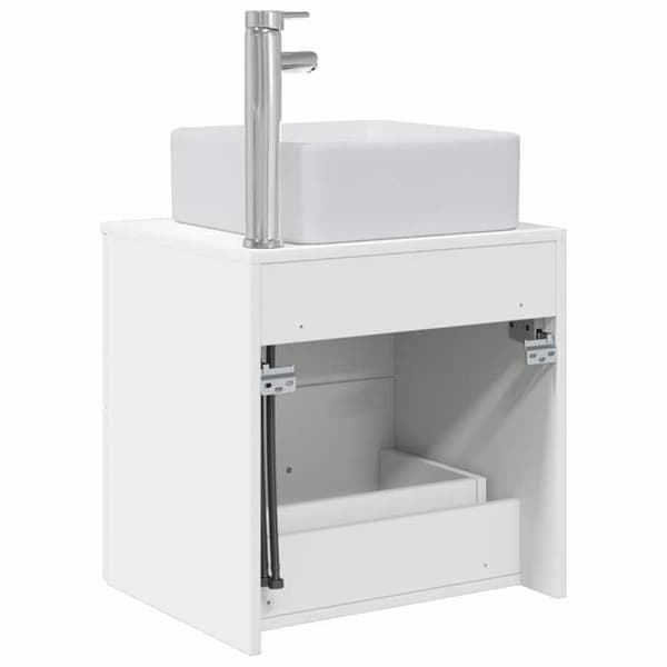 Maison Exclusive - Väggmonterad handfat vanity Vit 53 x 34,5 x 63 cm