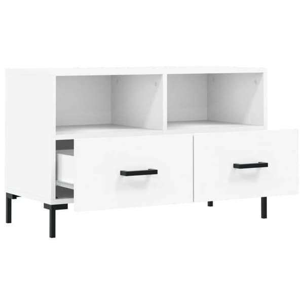 Maison Exclusive - TV-möbel Vit 80x36x50 cm Ingenjörsträ Vit
