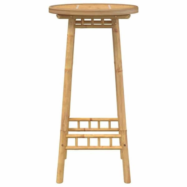 Maison Exclusive - Rund utomhusbarbord i bambu Ø55x100 cm