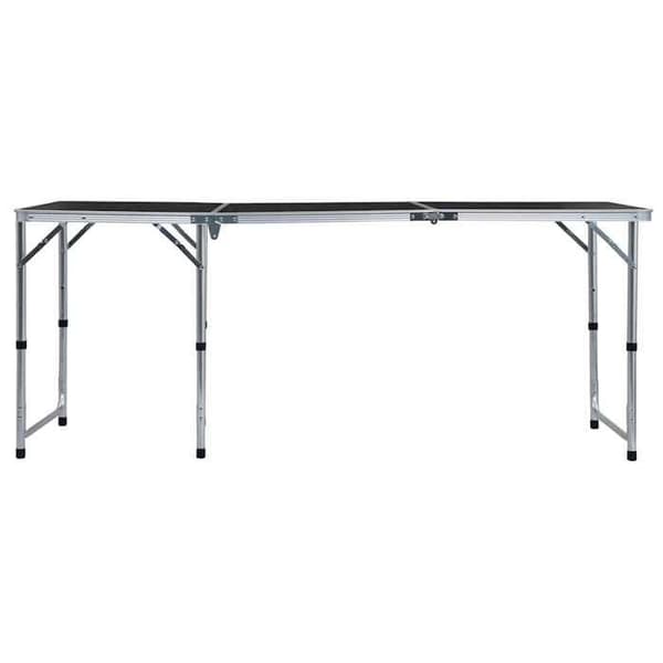 Maison Exclusive - Fällbord för camping Grå Aluminium 180x60 cm Aluminiumgrå
