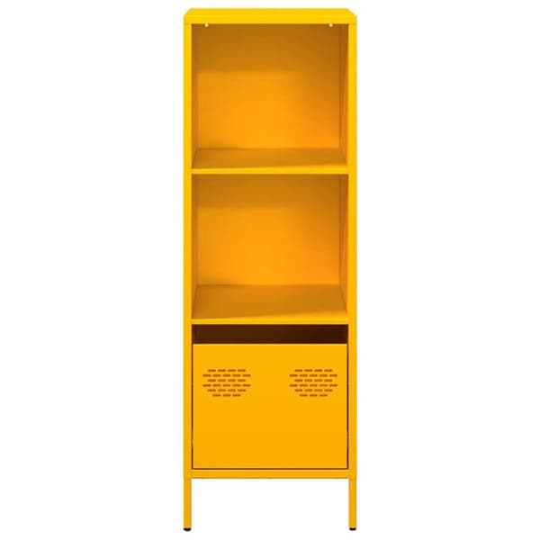 Maison Exclusive - Buffet høj gul sennep 35x39x103,5 cm stål