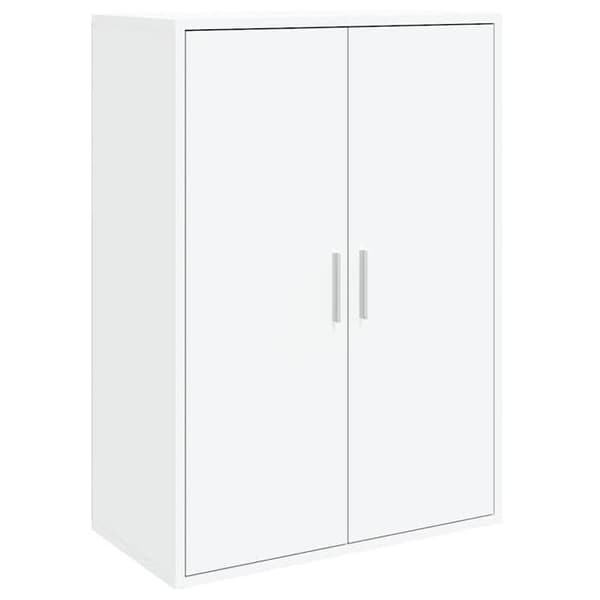 Maison Exclusive - Bufféer 2 st vit 60x31x84 cm ingenjörsträ