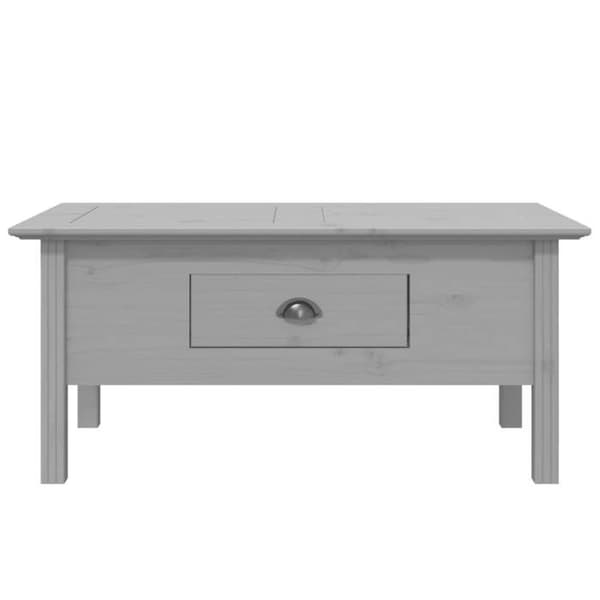 Maison Exclusive - BODO-harmaa sohvapöytä 100x55x46 cm massiivipineä